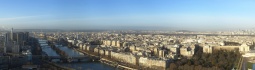 Paris aus Eiffelturm, aus Süd-West auf Nord-West